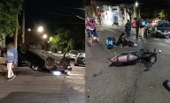 Choque brutal en el Centro y vuelco en Tolosa: martes accidentado y con heridos