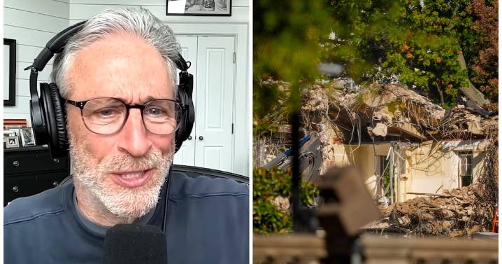 Jon Stewart Unloads on Trump for Demolishing White House