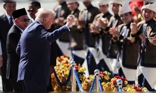Watch: US President Trump dances with Malaysian performers during airport welcome ceremony