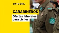 Carabineros tiene sueldos de hasta $5,3 millones para civiles: ¿Cuáles son las ofertas laborales?