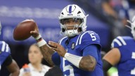 Colts QB Anthony Richardson injures eye with stretch band, ruled inactive
