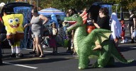 Hundreds come looking for candy, community