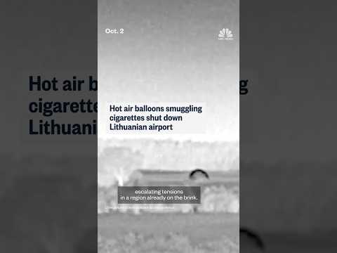 Hot air balloons smuggling cigarettes shut down Lithuanian airport