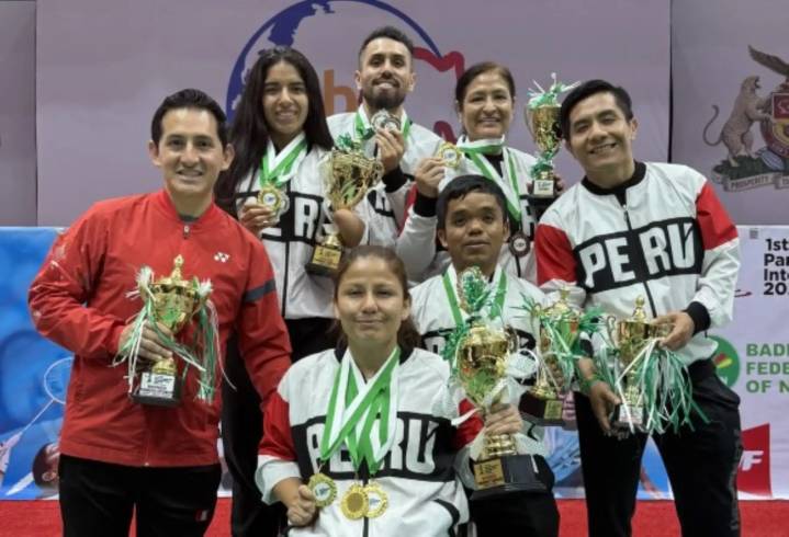 Selección peruana de parbádminton ganó 11 medallas en torneo disputado en Nigeria
