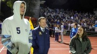 Drake Maye attends Catholic Memorial vs. Xaverian football game