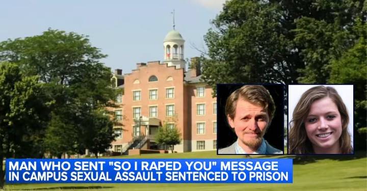 ‘Creepy’ college jock who raped student in dorm and sent Facebook DM about it learns fate