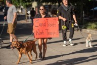 Kristi Noem came to Portland, and people protested with dogs, dancing: Get caught up