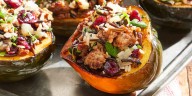 Sausage-Stuffed Acorn Squash is the Weeknight Dinner You've Been Missing