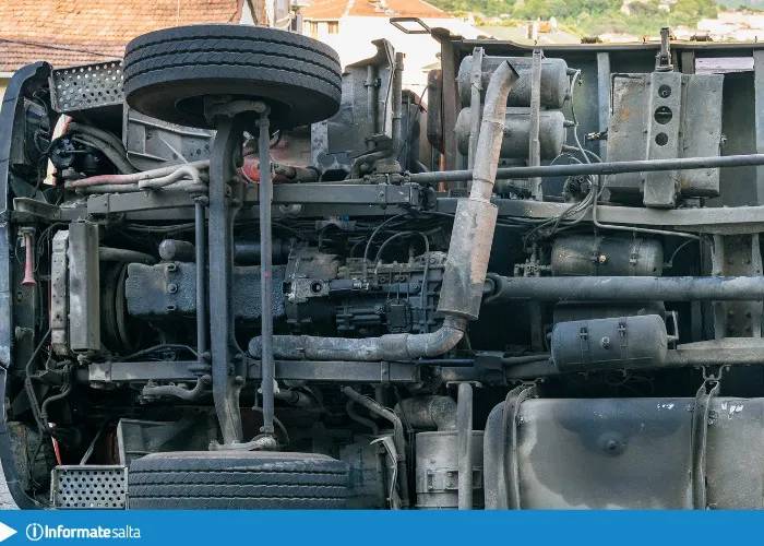¡De película! Una camioneta volcó tras huir de la Policía