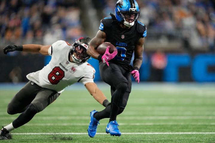 Jahmyr Gibbs and Lions have a bye, giving defenses a break trying to slow the speedy running back