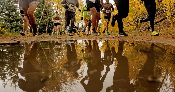 Hundreds push it to the limit in fall trail run