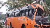 KSRTC Swift bus rams into bridge in Iritty; eight persons injured