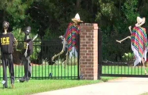 Alguacil de Alabama provoca furia por decoración de Halloween