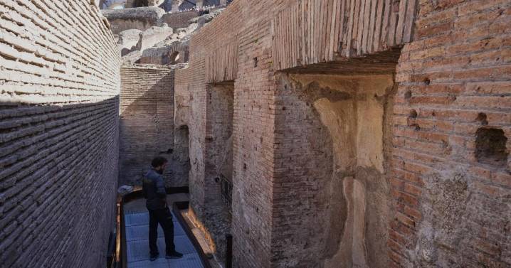 Once-secret Emperor Commodus' passage to Rome Colosseum opens to public for the first time