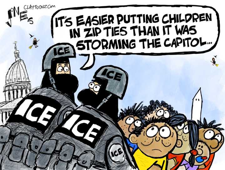 Cartoon: ICE, ICE, terrorists