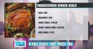 A full Thanksgiving feast with tiny price tag