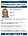 Critically missing adult alert for NN man