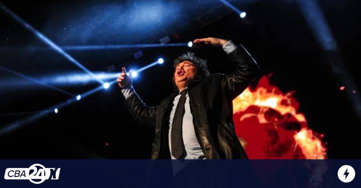 Javier Milei presenta su nuevo libro en el Movistar Arena