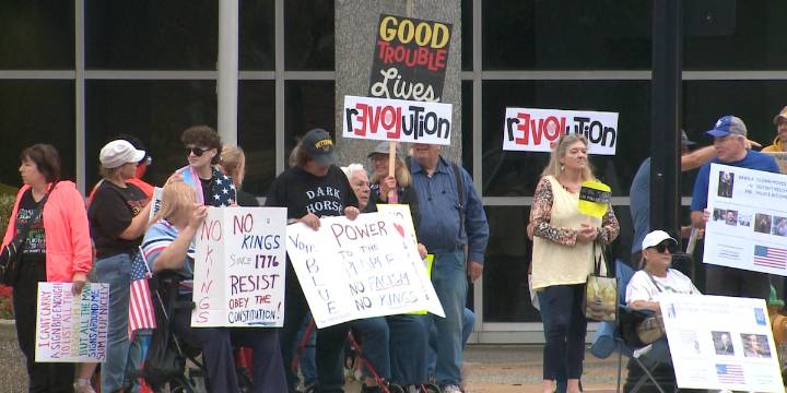 Crowds take to the streets for ‘No Kings’ protests in St. Louis area
