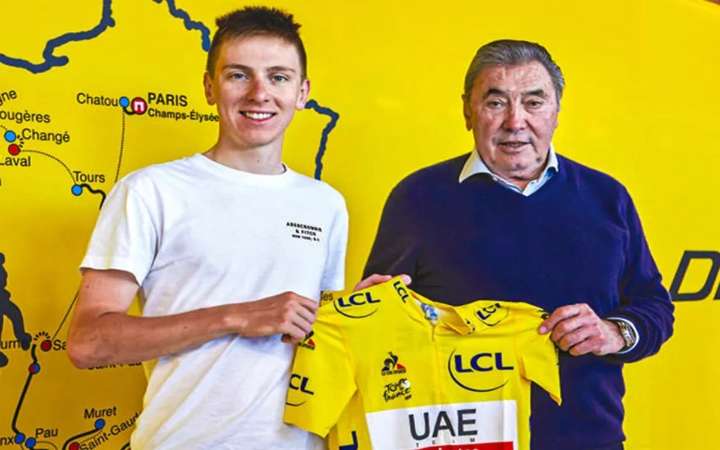Tadej Pogacar muerde la sombra de Eddie Merckx