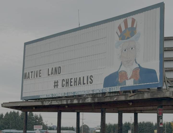 Uncle Sam billboard on I-5 goes from right-wing zingers to a statement of Native rights