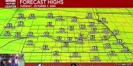 A little chill in the air this morning turns into a very pleasant fall day