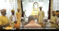 UP CM Yogi Adityanath offers prayers at Ram temple in Ayodhya on occasion of Diwali