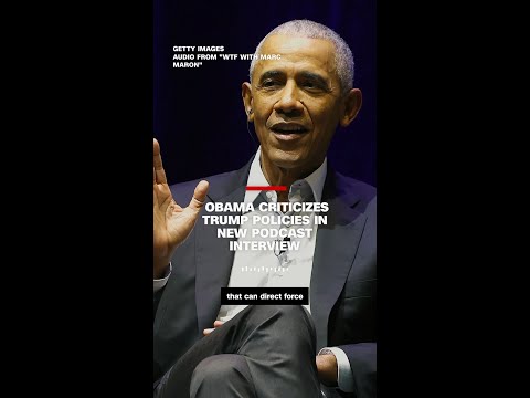 Obama criticizes Trump policies in new podcast interview