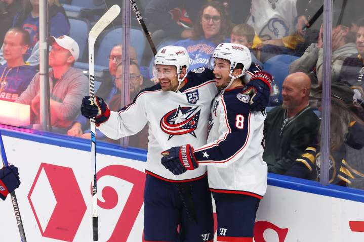 Miles Wood scores 2 including winner in return from injury, lifting Blue Jackets to 4