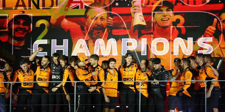 McLaren ganó el Campeonato de Constructores en la Fórmula 1 por segundo año consecutivo a falta de seis fechas