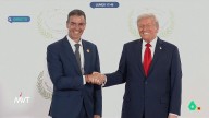 Sánchez y Trump se saludan muy sonrientes en su primer encuentro tras las tensiones por el gasto en defensa
