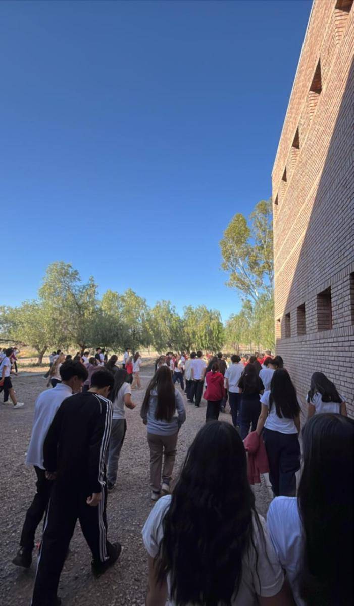 El colegio mendocino que evacuó a sus estudiantes por el temblor