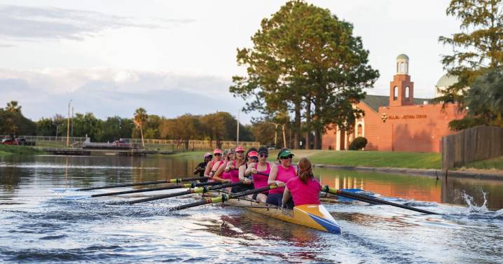 On Bayou St. John, breast cancer warriors pull together