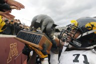 Where to watch Iowa Hawkeyes vs Minnesota Golden Gophers college football streaming live on demand for free without cable today; Kickoff time, TV channel, spread, odds