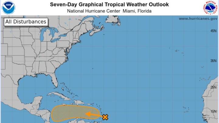 Tropical threat, located very near Caribbean, could develop by midweek