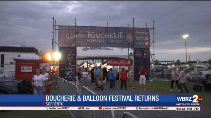 People gather for annual Boucherie and Balloon Festival in Sorrento