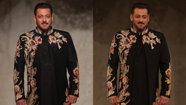Salman Khan Is Back On The Ramp!  Steals Show In Sherwani To Mark 35-Year Celebration Of Designer Vikram Phadnis