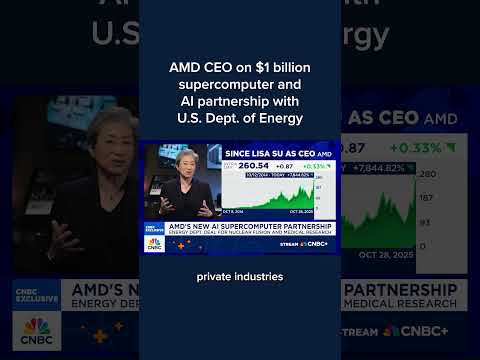 AMD CEO on $1 billion supercomputer and AI partnership with U.S. Dept. of Energy