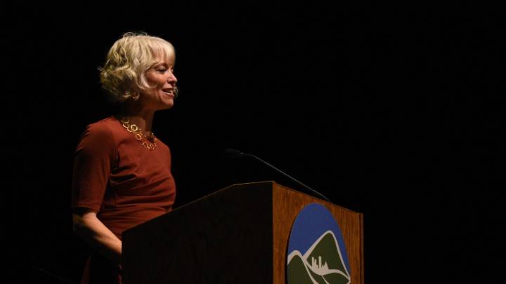 Eugene Mayor Kaarin Knudson says she is now cancer free after months