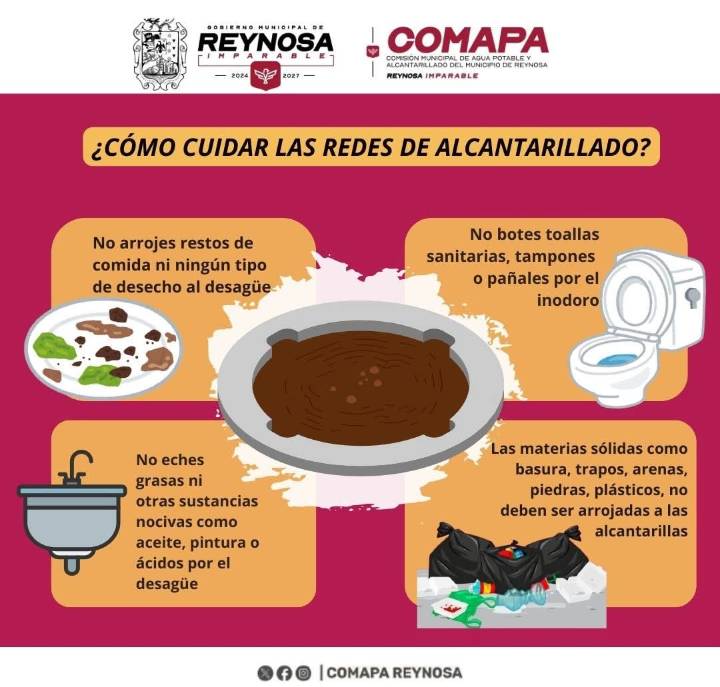 Cuidemos juntos las redes de alcantarillado