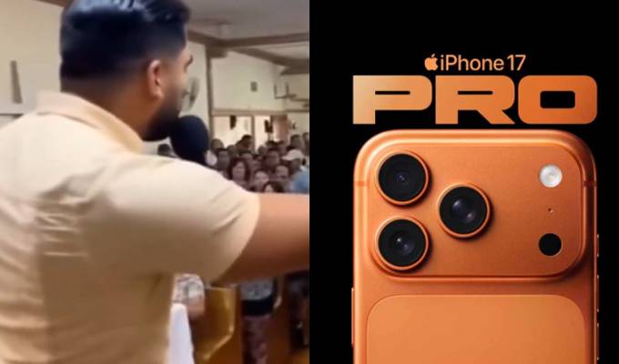 Pastor pide ofrendas para comprar dos iPhone 17 Pro Max porque “Dios se lo pidió”