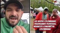 La reacción de un grupo de personas de La India al ver la higiene de un puesto de arepas colombianas