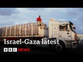 Hamas expected to release Israeli hostages on Monday, as aid trucks enter Gaza