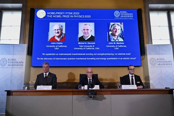 The Nobel Prize for physics is awarded for discoveries in quantum mechanical tunneling