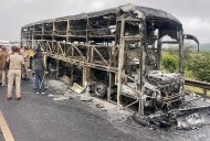 Driver Fled As Fire Engulfed Andhra Bus; Smartphones Onboard Fueled Blaze, Say Officials