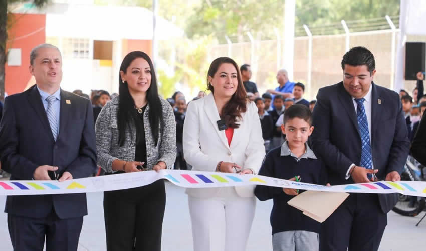 Tere Jiménez Entrega Obras que Mejoran la Primaria “Niños Héroes” de Jesús María