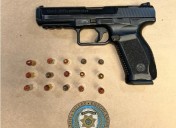 Man who ran from police caught with stolen gun, police say