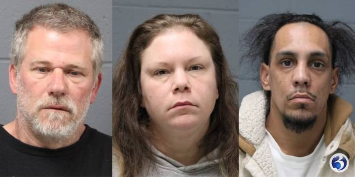 3 arrested for string of business burglaries in Wolcott
