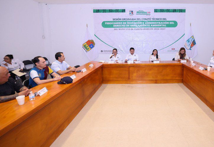 Acuerdan acciones con la aprobación del Fideicomiso de Saneamiento en Puerto Morelos