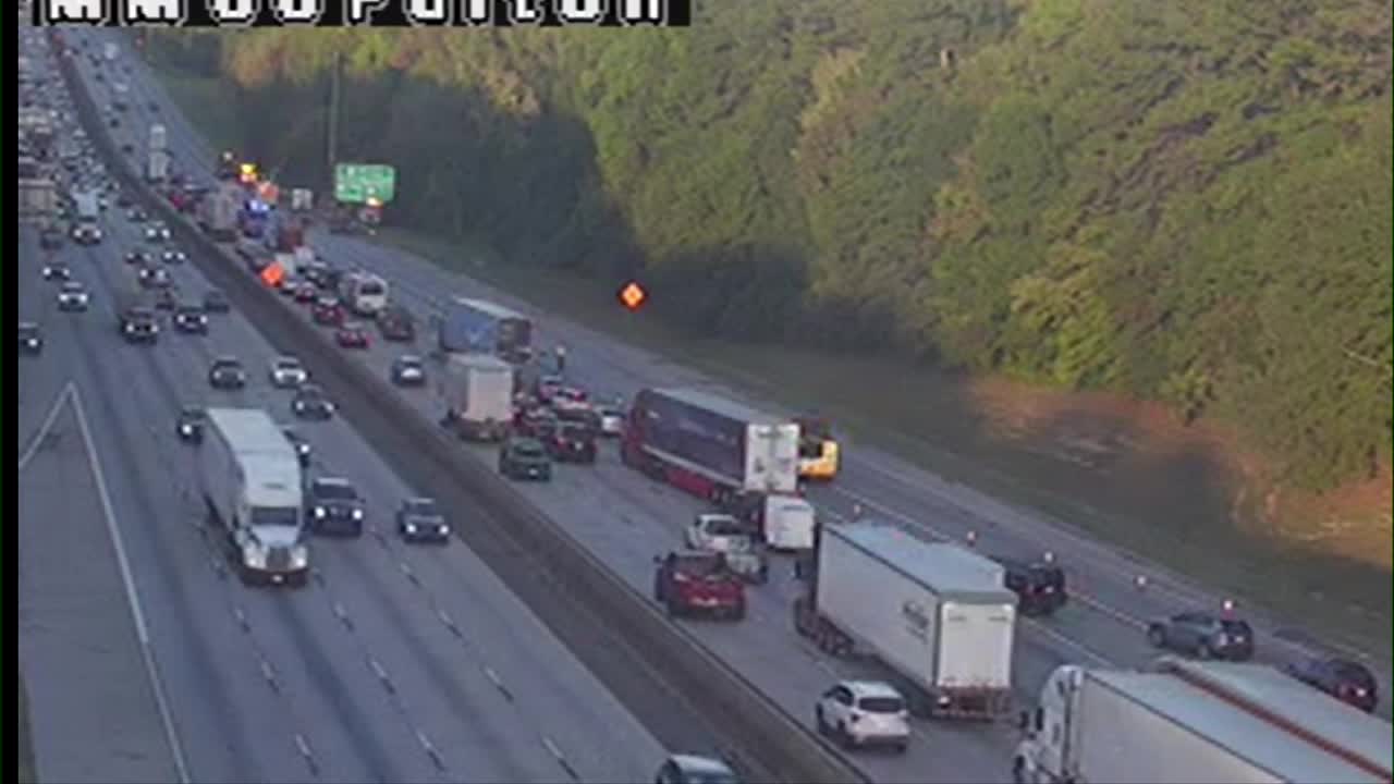 Woman killed after fiery 18-wheeler crash on I